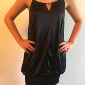 Designer Black Sleeveless Evening Dress